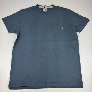 Relwen Mens Size 2XL Cotton Pocket Short Sleeve T-Shirt Blue